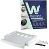 Image de Wpro - Kit De Superposition Lave Linge & Sèche Linge Avec Tablette Coulissante Et Sangle Sks101