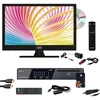 Image de Pack Tv Led 15.6" 39cm Téléviseur Hd + Récepteur Tntsat Avec Carte Valable 4ans