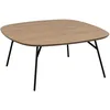 Image de Table Basse Carrée En Bois Et Métal Design Vintage Haldor