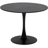 Image de Table À Manger Ronde En Bois 4 Places Elias
