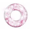 Image de Intex   Bouée Gonflable Paillettes Rose 119 Cm   Vinyle Épais 30/100   Poids Max 100 Kg   Pour Baignade Et Loisirs Aquatiques