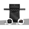 Image de Barbecue Gaz Freestyle 425 Noir 4 Brûleurs + 1 Sizzle Zone Série Phantom + Housse + Plateau Charbon - Napoléon