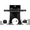 Image de Barbecue Gaz Freestyle 425 Noir 4 Brûleurs + 1 Réchaud Latéral + Housse De Protection + Rôtissoire + Plateau Charbon - Napoléon