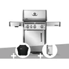 Image de Barbecue À Gaz Rogue Pro Inox 3 Brûleurs + 1 Sizzle Zone + Housse + Meuble Rangement Sous Tablette - Napoléon
