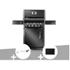 Image de Barbecue À Gaz Rogue 425 Rb 3 Brûleurs + 1 Réchaud Latéral + 1 Brûleur Rôtissoire + Rôtissoire + Plancha - Napoléon