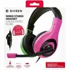 Image de Bigben Interactive Wired Stereo Gaming Headset V1 Casque Avec fil Arceau Jouer Noir, Vert, Rose