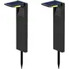 Image de Lot de 2 balises solaires à planter - LUMISKY - SHARP - H41 cm - LED blanc froid