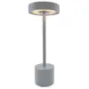Image de Lampe de table sans fil touch en aluminium gris clair LED ROBY GREY H30cm