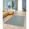 Image de Bobochic - Tapis Poils Ras Isaure Motif Abstrait 120x170 Bleu