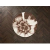 Image de Bobochic - Tapis Rond Poils Longs Mocca Motif Abstrait