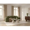 Image de Bobochic - Canapé Droit Fixe 2 Places Nevada Tissu Chenille Vert