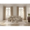 Image de Bobochic - Canapé Droit Fixe 2 Places Nevada Tissu Chenille Beige