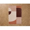Image de Bobochic - Tapis Poils Longs Sorella Motif Graphique 120x170 Beige