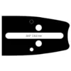 Image de Guide Chaine Tronçonneuse Partner 45cm .325 .058 (1,5mm).