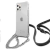 Image de Coque Rigide Transparente Guess Guhcp12mkc4gssi Pour Iphone 12/12 Pro 6,1, 4g, Chaîne Argentée