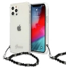 Image de Coque Rigide Transparente Guess Guhcp12mkpsbk Pour Iphone 12/12 Pro 6,1 Pouces, Couleur Perle Noire