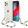Image de Coque Rigide Transparente Guess Guhcp12mkpswh Pour Iphone 12/12 Pro 6.1, Couleur Blanc Perle