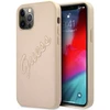Image de Coque Rigide Or/or Saffiano Vintage Script Guess Guhcp12lrsavslg Pour Iphone 12 Pro Max 6,7 Pouces