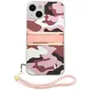 Image de Coque pour Apple iPhone 13 Camo avec lanière nylon Rose - Neuf
