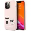 Image de Karl Lagerfeld KLHCP13LSSKCI Coque de Protection Rigide pour iPhone 13 Pro / 13 6,1' Rose Clair/Rose Clair - Neuf