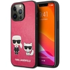 Image de Coque Iphone 13 Pro Karl Lagerfeld Ikonik Karl & Choupette Fuchsia