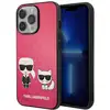 Image de Coque pour Apple iPhone 13 Pro PU Karl & Choupette Rose - Neuf