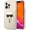 Image de Étui Karl Lagerfeld Glitter Karl's Head pour iPhone 13 Pro, doré - Neuf