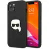 Image de Étui Karl Lagerfeld Leather Head Metal pour iPhone 13 mini, noir - Neuf