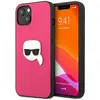 Image de Étui Karl Lagerfeld Leather Head Metal pour iPhone 13 mini rose - Neuf