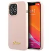 Image de Étui Guess Silicone Script pour iPhone 13 Pro Max, rose clair - Neuf