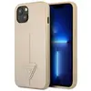 Image de Étui Guess Saffiano Triangle Logo pour iPhone 13 mini, beige - Neuf