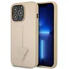 Image de Étui Guess Saffiano Triangle Logo pour iPhone 13 Pro, beige - Neuf