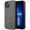 Image de Étui Guess Saffiano Triangle Logo pour iPhone 13, argenté - Neuf