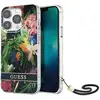 Image de Coque pour Apple iPhone 13 Pro Flowers avec lanière nylon Vert - Neuf