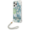 Image de Coque pour Apple iPhone 13 Pro Flowers avec lanière nylon Bleu - Neuf