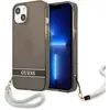 Image de Étui Guess Translucent Stap pour iPhone 13 mini, noir - Neuf