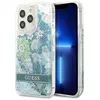 Image de Étui Guess Flower Liquid Glitter pour iPhone 13 Pro Max, vert - Neuf