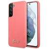 Image de Coque Rigide Guess Guhcs22mlslmgfu S22+ S906 Fuchsia/fuchsia En Silicone Avec Logo En Métal.