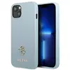 Image de Étui Guess Saffiano 4G Small Metal Logo pour iPhone 13 mini, bleu - Neuf