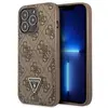 Image de Étui Guess 4G Triangle Logo Cardslot pour iPhone 13 Pro, marron - Neuf