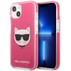 Image de Coque Rigide Karl Lagerfeld Klhcp13mtpecpi Pour Iphone 13/14/15 6,1 Pouces, Fuchsia, Motif Choupette Head