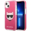 Image de Étui Karl Lagerfeld Choupette Head pour iPhone 13, couleur fuchsia - Neuf