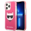 Image de Coque Rigide Karl Lagerfeld Klhcp13xtpecpi Pour Iphone 13 Pro Max 6,7 Pouces, Fuchsia, Motif Choupette Head