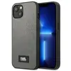 Image de Étui Karl Lagerfeld Saffiano Plaque pour iPhone 13 mini, argenté - Neuf