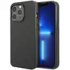 Image de Coque pour iPhone 13 Pro Max Cuir Perforé Antichoc Noir - Neuf