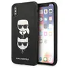 Image de Étui Karl Lagerfeld Saffiano Ikonik pour iPhone X/XS, noir - Neuf