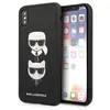 Image de Étui Karl Lagerfeld Saffiano Ikonik pour iPhone XS Max, noir - Neuf