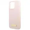 Image de Coque Magsafe iPhone 13 Pro Max en Silicone Plaque Métal Doré Élégant Rose - Neuf
