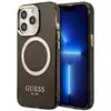 Image de Coque pour iPhone 13 Pro Max Série Gold Outline Compatible MagSafe Noir - Neuf