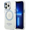Image de Étui Guess Metal Outline MagSafe pour iPhone 13 Pro, bleu - Neuf